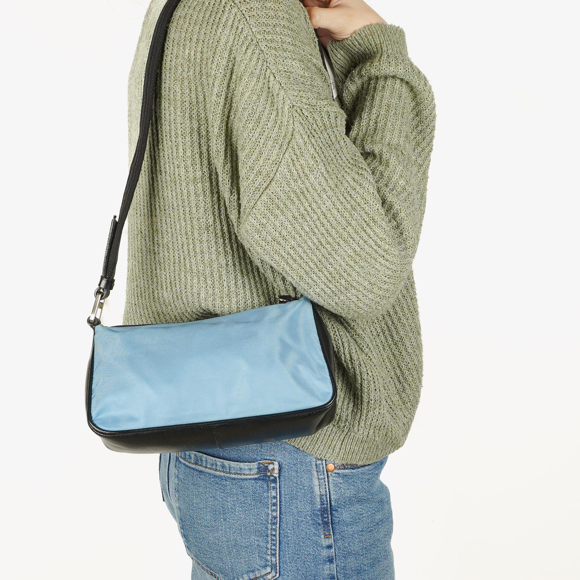 Prada Tessuto Easy Azzurro Bag