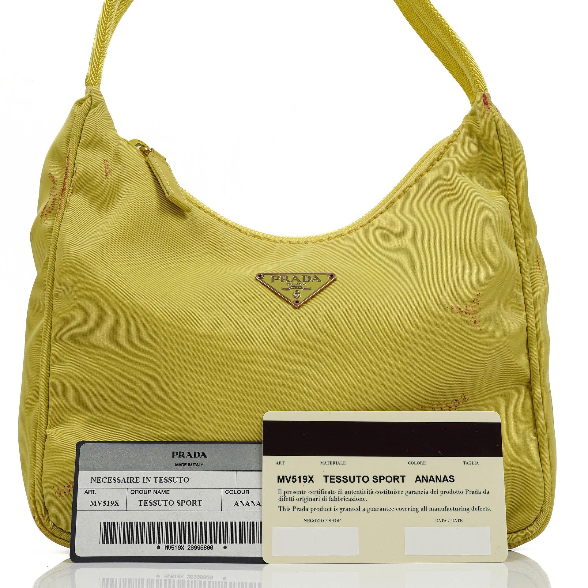 Prada Tessuto Nylon Ananas Mini Re-Edition 2000 Hobo Bag