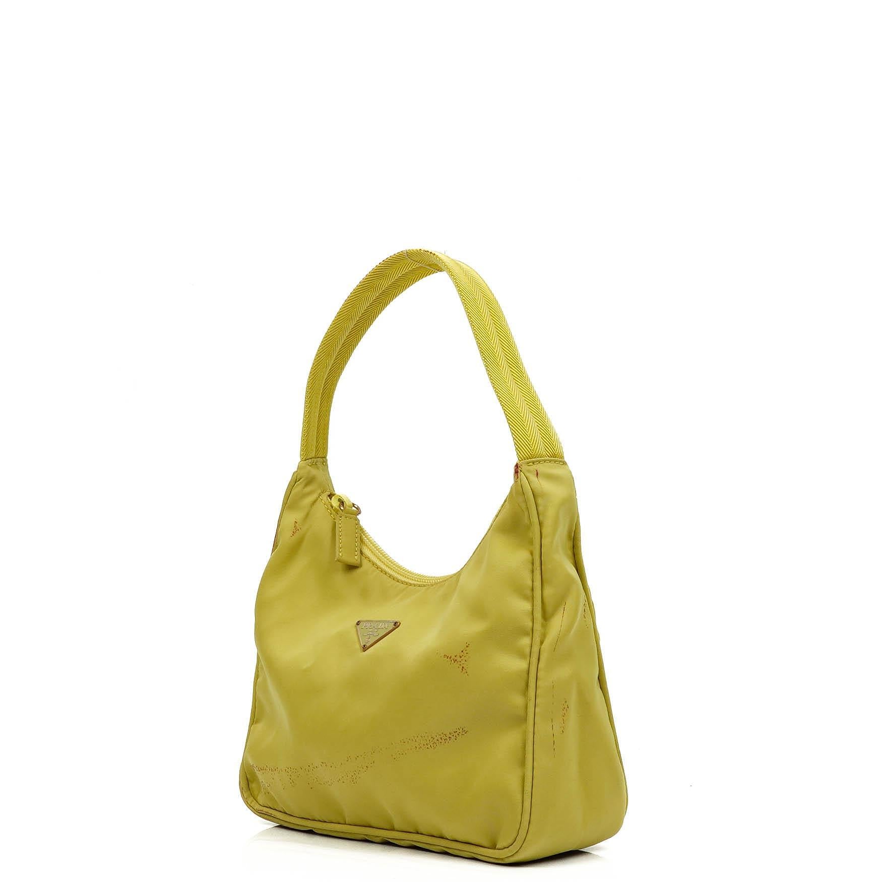 Prada Tessuto Nylon Ananas Mini Re-Edition 2000 Hobo Bag