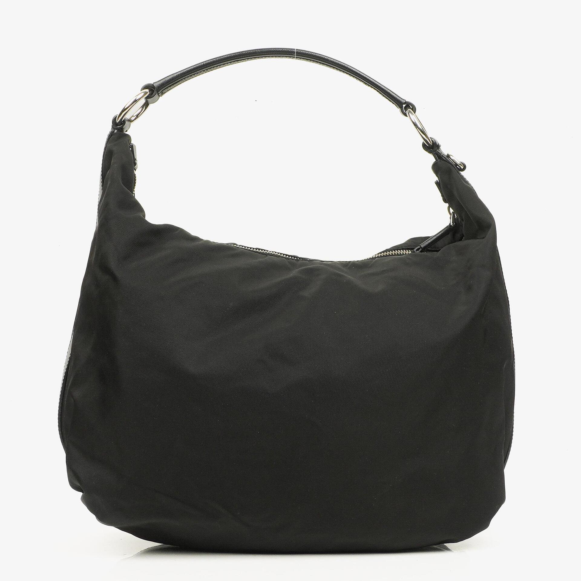 Prada Tessuto Nylon Nero Black Sacca Shoulder Bag