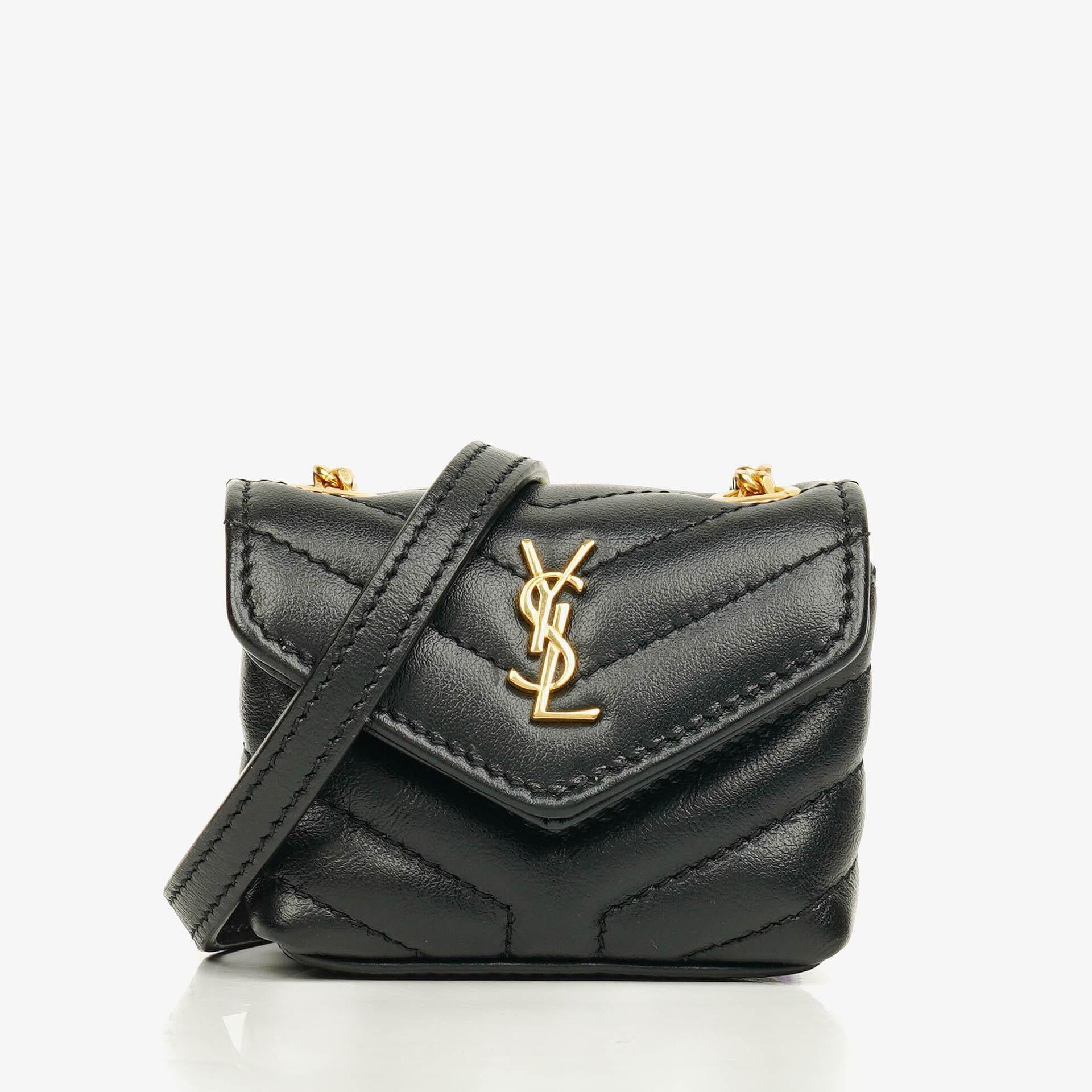 Saint Laurent Micro Loulou Airpods Crossbody Bag