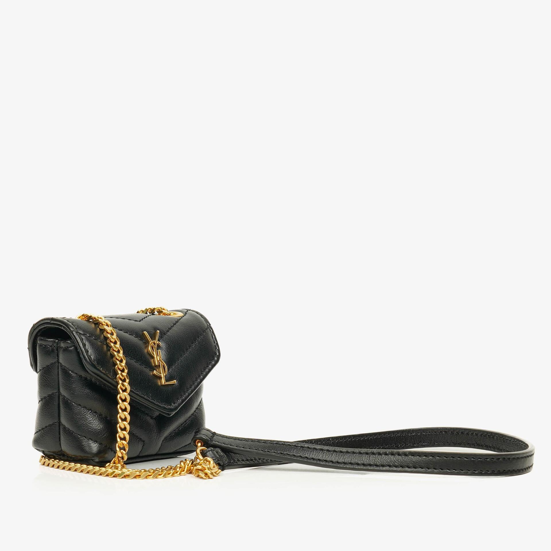 Saint Laurent Micro Loulou Airpods Crossbody Bag