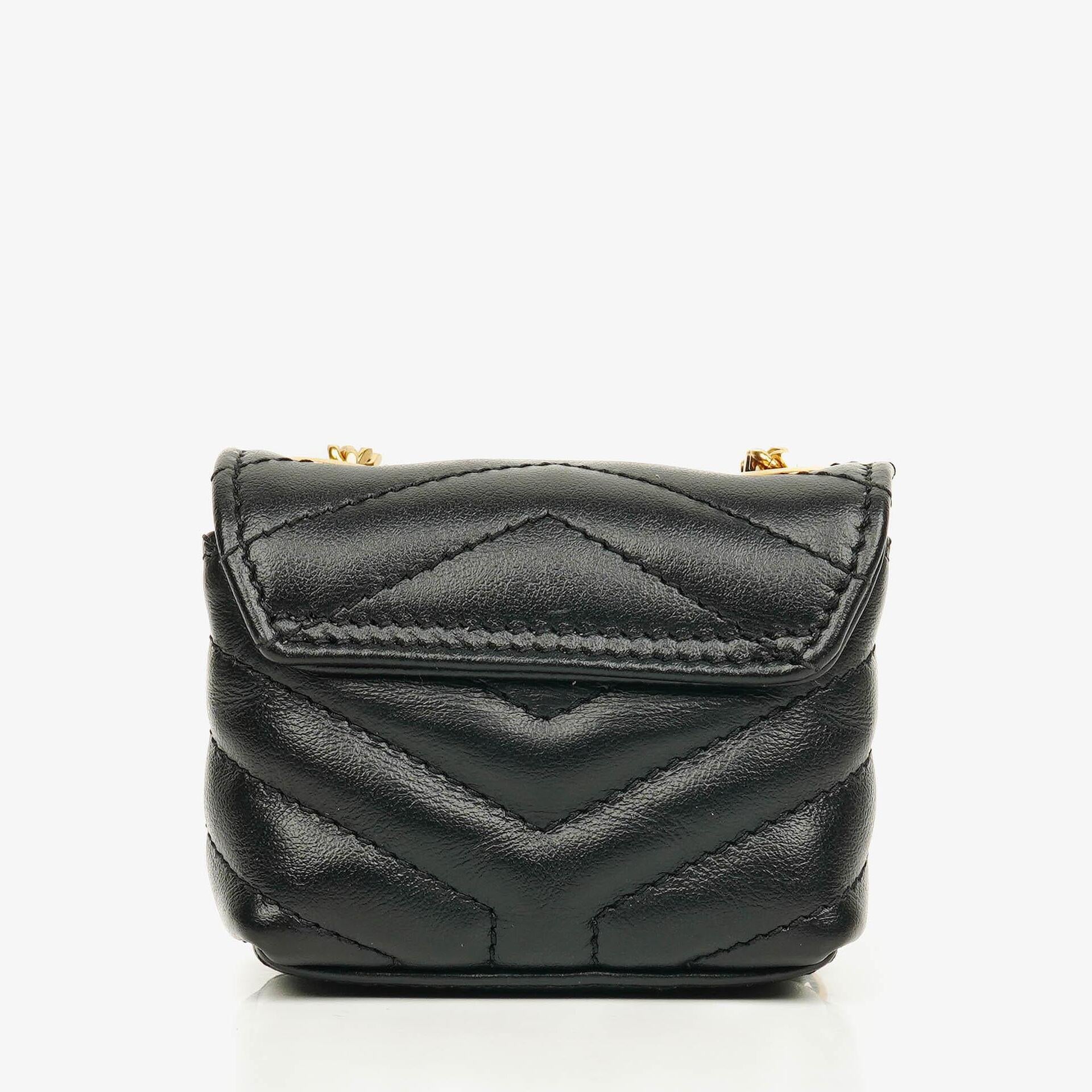 Saint Laurent Micro Loulou Airpods Crossbody Bag