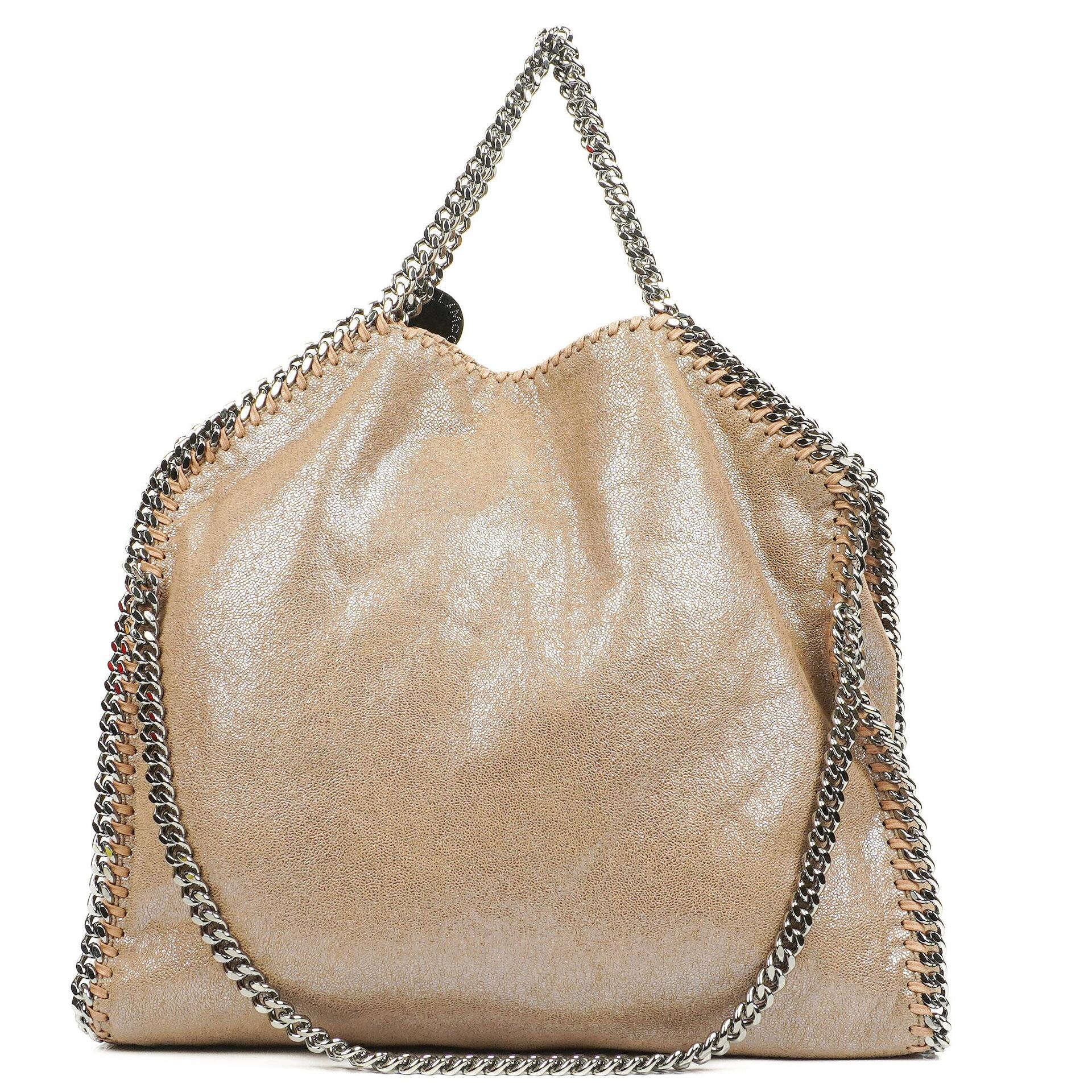 Stella McCartney Falabella Pearl Tote Vegan Shaggy Deer Fold Over Bag
