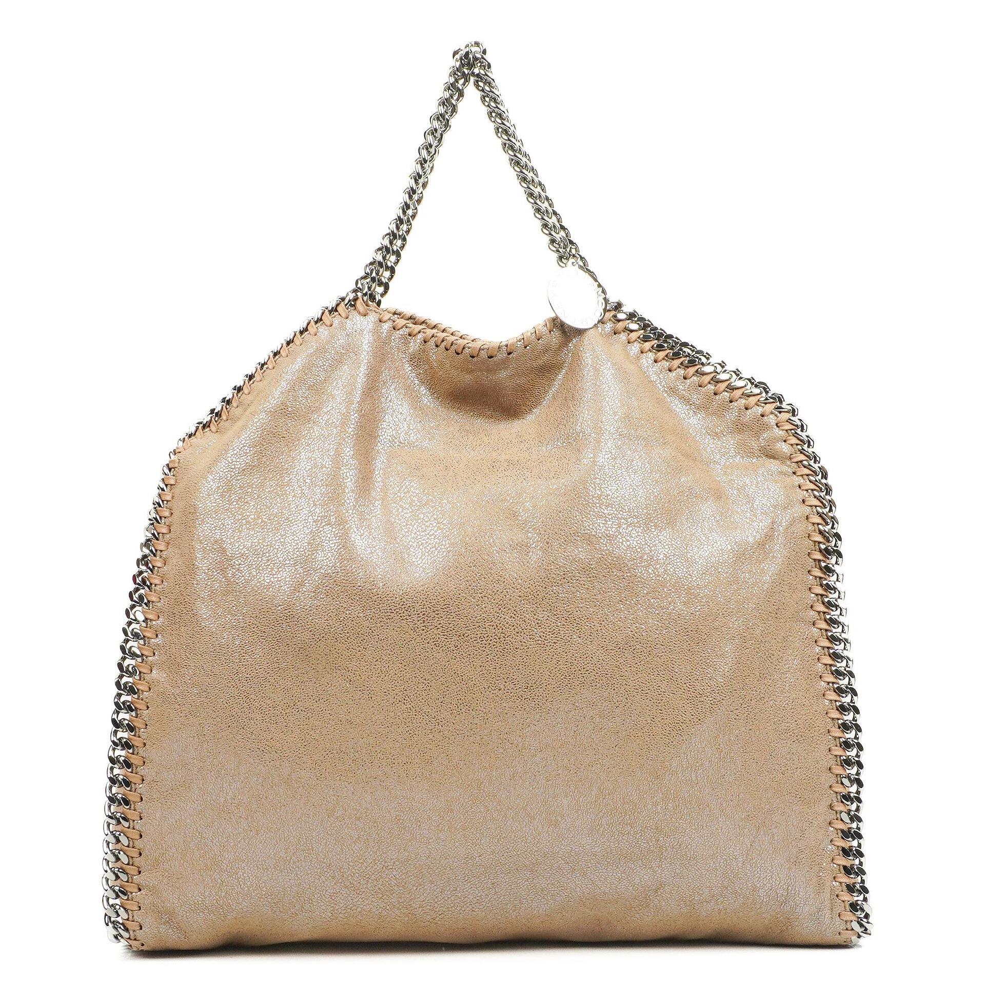 Stella McCartney Falabella Pearl Tote Vegan Shaggy Deer Fold Over Bag