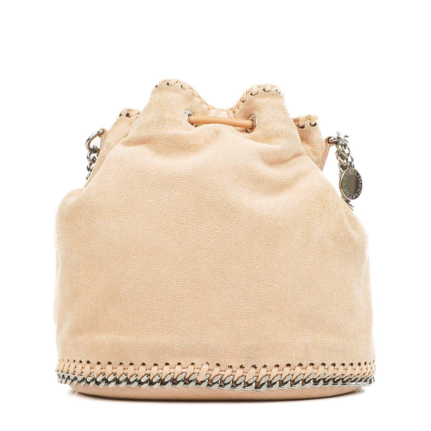 Stella McCartney Falabella Small Powder Shaggy Deer Bucket Bag