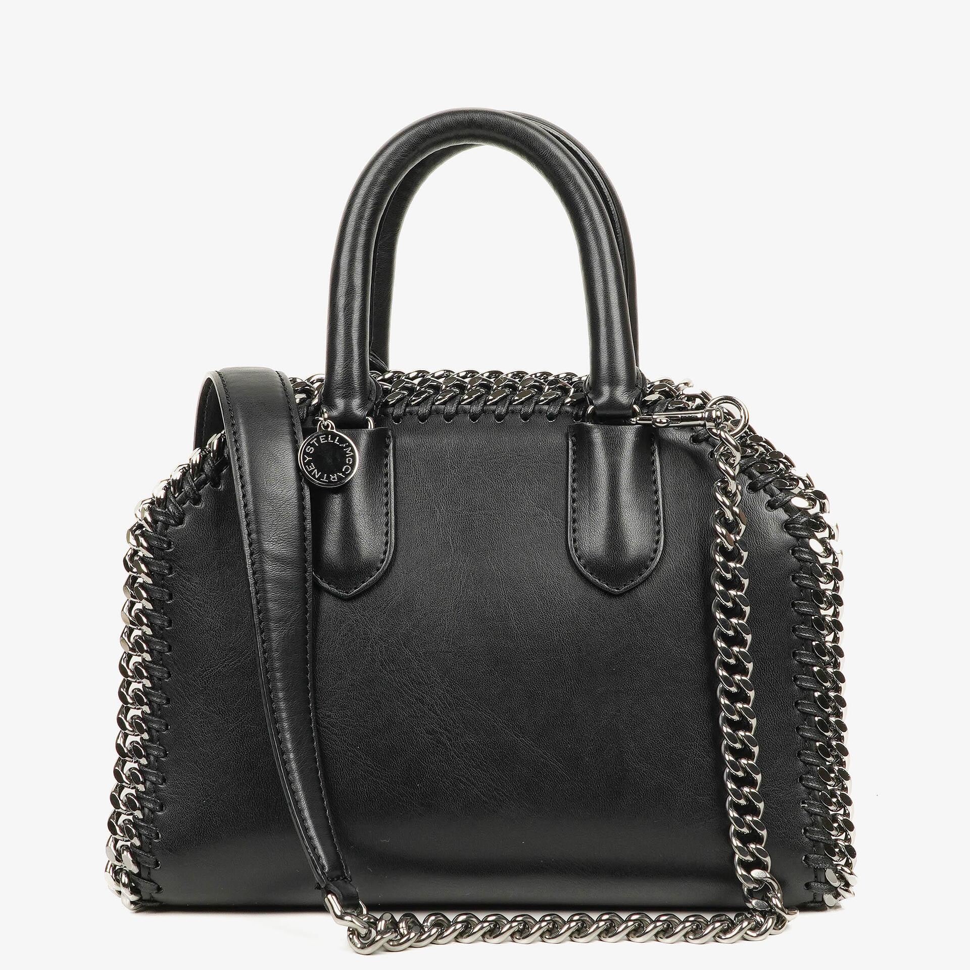 Stella McCartney Mini Falabella Box Black Eco Alter Nappa Top Handle Bag