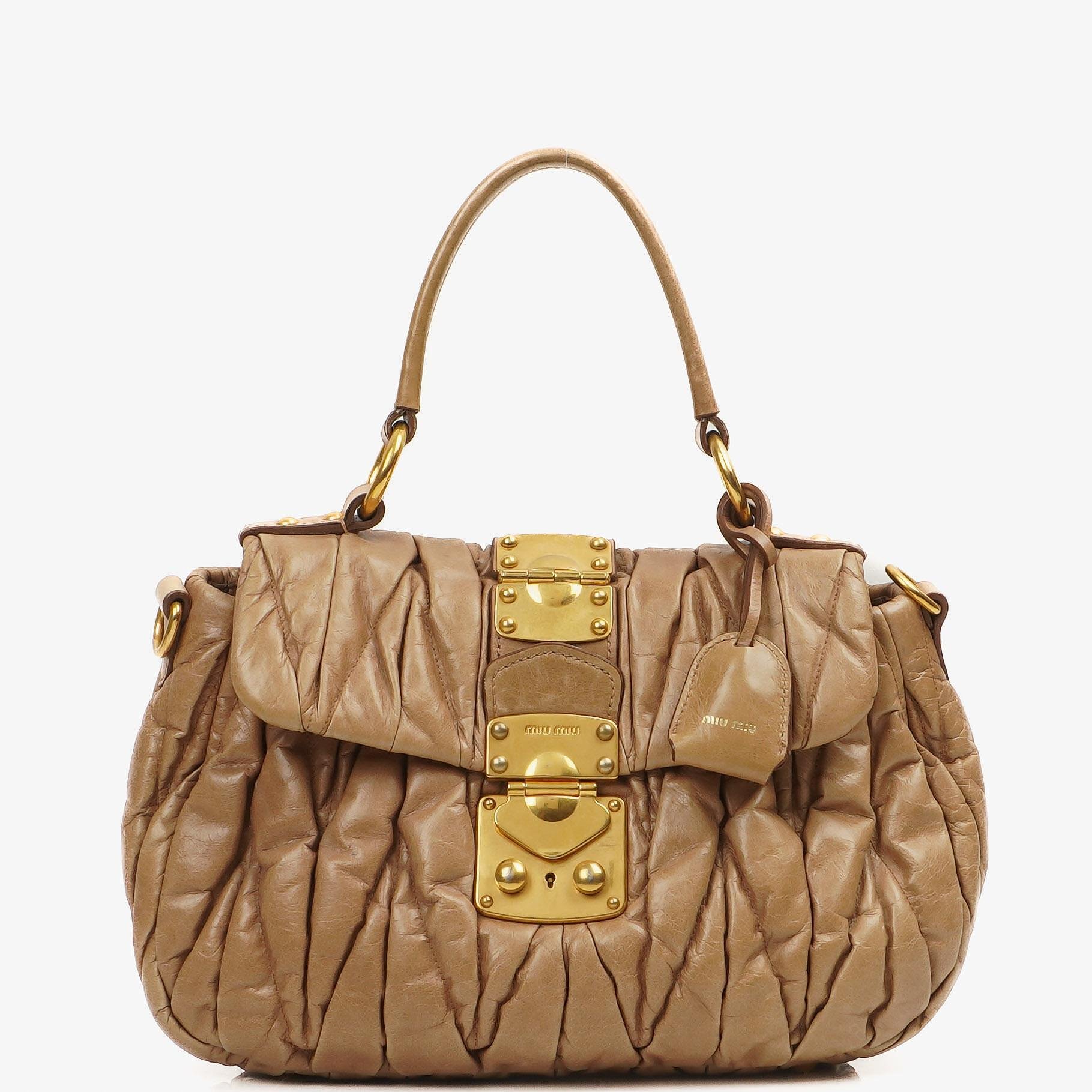 Miu Miu Matelasse Lux Cammeo Satchel Bag
