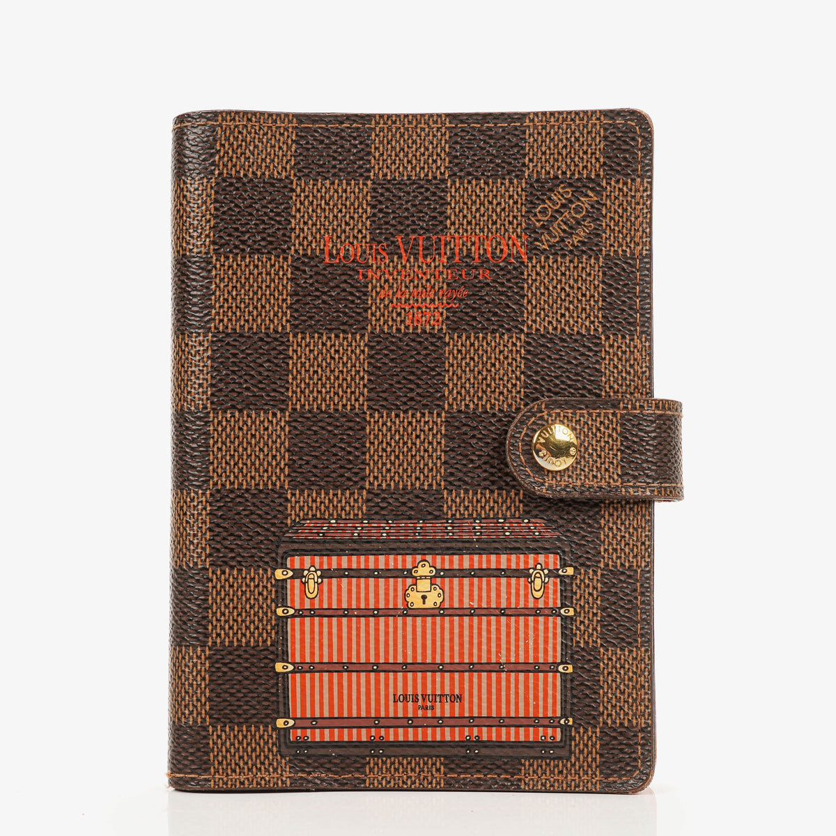 Louis Vuitton Damier canvas ring agenda cover