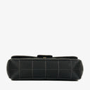 Chanel Black Satin Chocolate Bar Quilted Rectangular Mini Flap Bag