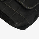 Chanel Black Satin Chocolate Bar Quilted Rectangular Mini Flap Bag