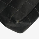 Chanel Black Satin Chocolate Bar Quilted Rectangular Mini Flap Bag