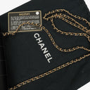 Chanel Black Satin Chocolate Bar Quilted Rectangular Mini Flap Bag