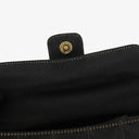 Chanel Black Satin Chocolate Bar Quilted Rectangular Mini Flap Bag