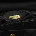 Chanel Black Satin Chocolate Bar Quilted Rectangular Mini Flap Bag