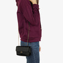 Chanel Black Satin Chocolate Bar Quilted Rectangular Mini Flap Bag