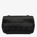Chanel Black Satin Chocolate Bar Quilted Rectangular Mini Flap Bag