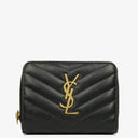 Yves Saint Laurent Cassandre Matelassé Leather Wallet