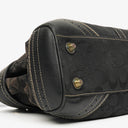 Coach Black Hamptons Signature Handbag