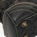 Coach Black Hamptons Signature Handbag