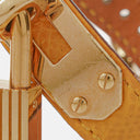 Hermes Kelly Brown Courchevel Leather Gold Plated Watch