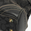 Coach Black Hamptons Signature Handbag