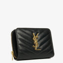 Yves Saint Laurent Cassandre Matelassé Leather Wallet