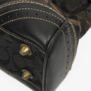 Coach Black Hamptons Signature Handbag