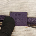 Gucci Purple Pebbled Leather Soho Top Handle Tote Bag