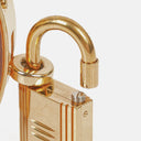 Hermes Kelly Brown Courchevel Leather Gold Plated Watch