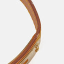 Hermes Kelly Brown Courchevel Leather Gold Plated Watch