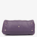 Gucci Purple Pebbled Leather Soho Top Handle Tote Bag