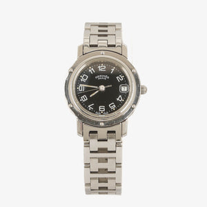 Hermes Clipper Quartz Watch Stainless Steel