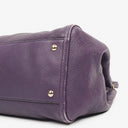 Gucci Purple Pebbled Leather Soho Top Handle Tote Bag