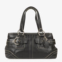 Coach Soho Black Leather Tote Bag