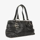 Coach Soho Black Leather Tote Bag