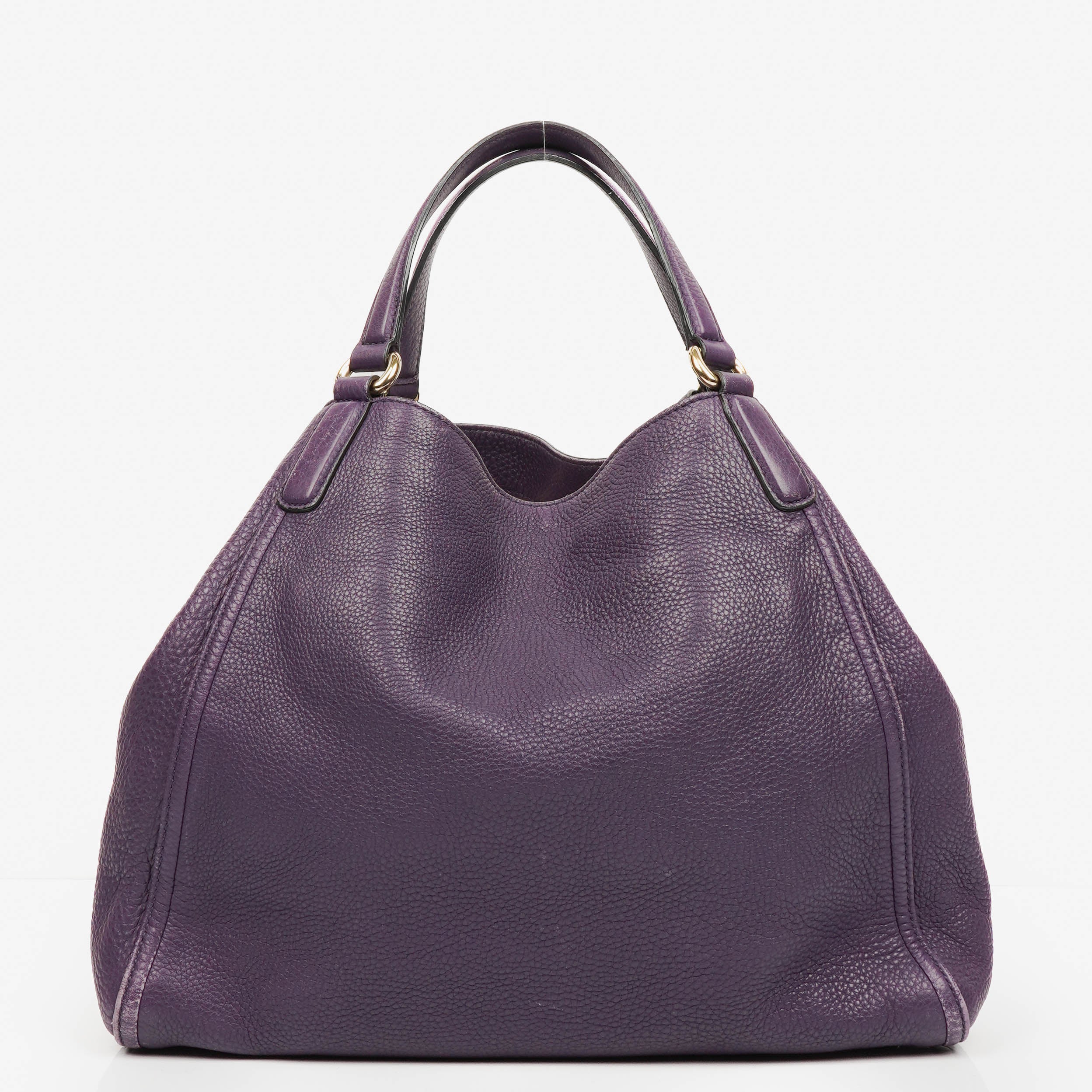 GUCCI トートバッグ紫色447111 520951 Gucci Purple Pebbled Leather Soho Top Handle Tote Bag – PLAMEXS