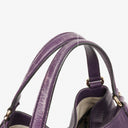 Gucci Purple Pebbled Leather Soho Top Handle Tote Bag