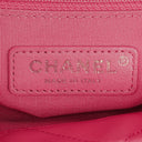Chanel Pink SIngle Flap Bag Quilted Leather With Champaigne Gold-Tone Hardware