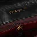 Chanel Medium Single Flap Bag Black Quilted Lambskin With 24K Gold-Plated Hardware