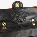 Chanel Medium Single Flap Bag Black Quilted Lambskin With 24K Gold-Plated Hardware