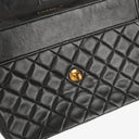 Chanel Medium Single Flap Bag Black Quilted Lambskin With 24K Gold-Plated Hardware