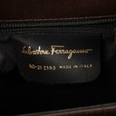 Salvatore Ferragamo Brown Iconic Top Handle Bag