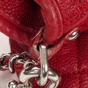 Chanel Caviar Rouge Quilted Leather French Riviera Hobo Bag