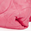 Chanel Pink SIngle Flap Bag Quilted Leather With Champaigne Gold-Tone Hardware
