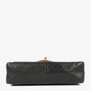 Chanel Medium Single Flap Bag Black Quilted Lambskin With 24K Gold-Plated Hardware
