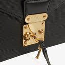 Louis Vuitton Pochette Sellier Dragonne Black Epi Clutch