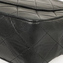 Chanel Medium Single Flap Bag Black Quilted Lambskin With 24K Gold-Plated Hardware