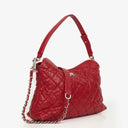 Chanel Caviar Rouge Quilted Leather French Riviera Hobo Bag