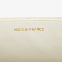 Chanel Medium Classic White Fabric Single Flap Bag With 24K Gold-Plated Hardware